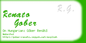 renato gober business card