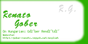 renato gober business card